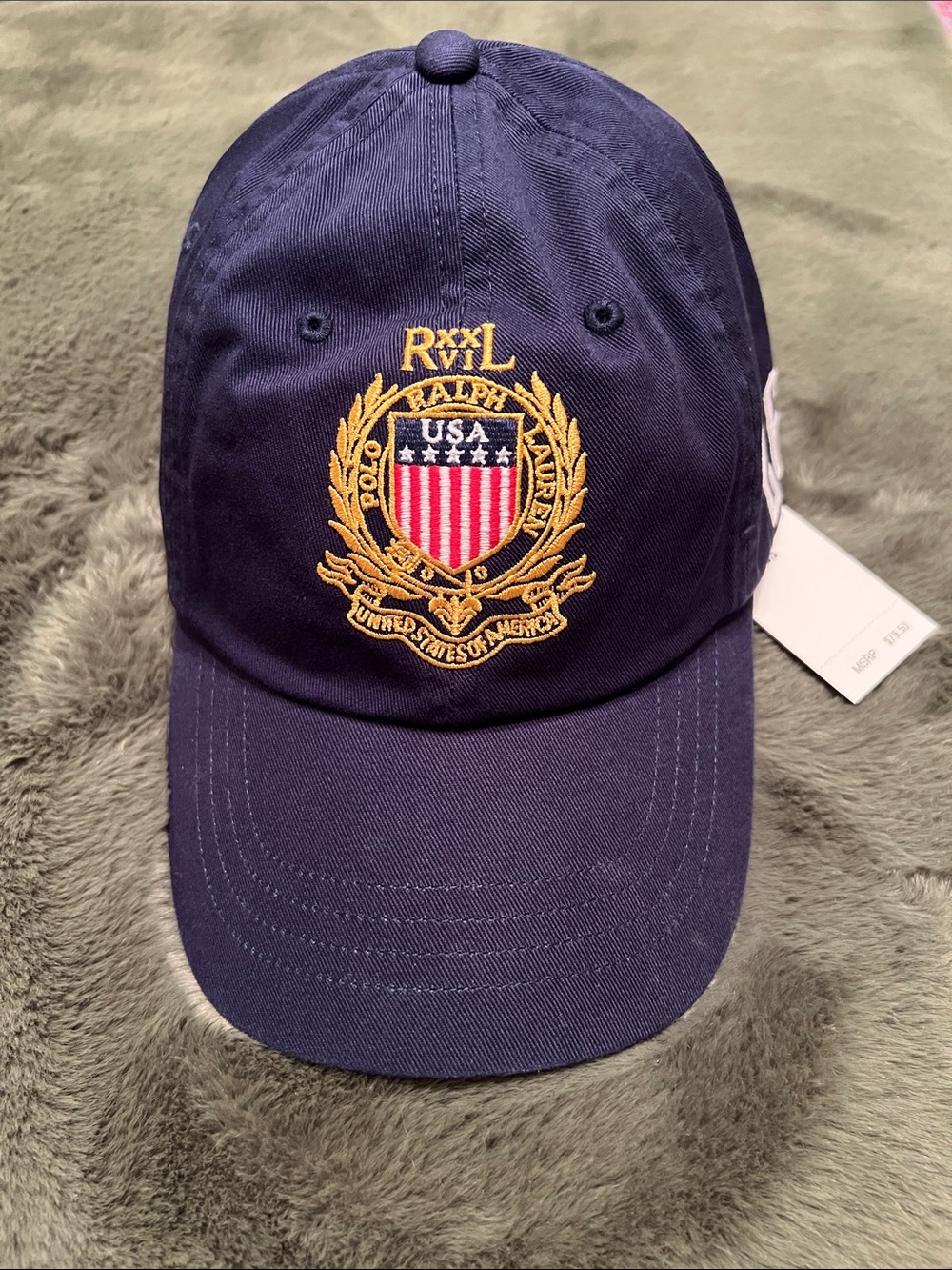 New Mens Polo Ralph Lauren USA Soccer Team adjustable hat.